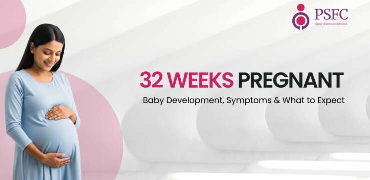 32 weeks pregnant — Week 32 of Pregnancy: Baby Movements, Belly & Sleep Tips. Learn how your baby grows and ways to sleep comfortably this week.