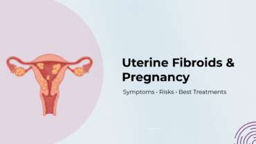 Woman holding lower abdomen symbolizing uterine fibroids, fertility issues, and pregnancy challenges